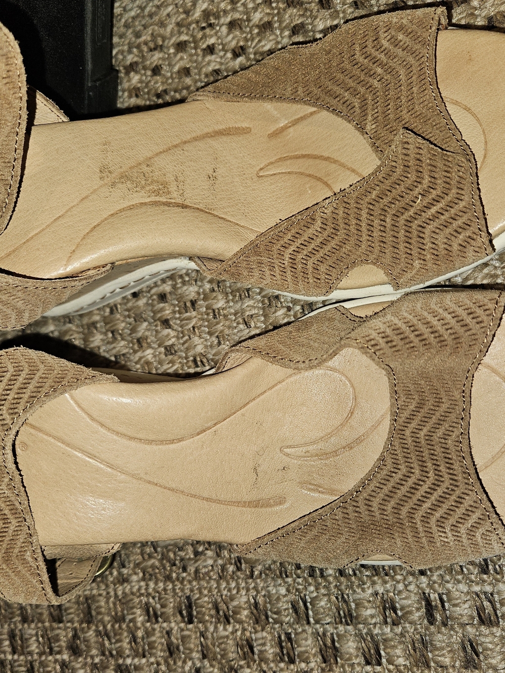 Born Tan Suede Wedge Sandals - Picture 2 of 6